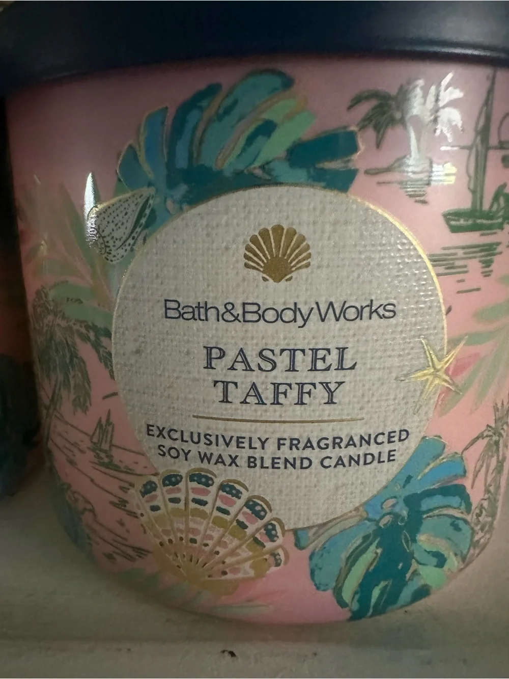 Bath & Body Works Pastel Taffy Scented Candle X2 - Pink